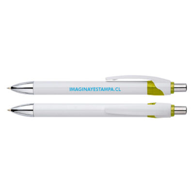 Bolígrafo Plástico Masai Blanco