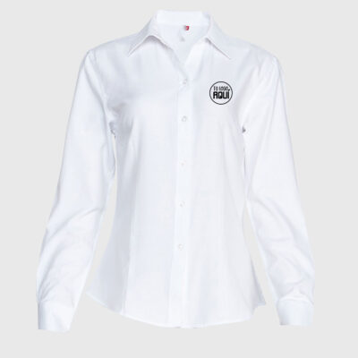 Blusa Oxford Manga Larga