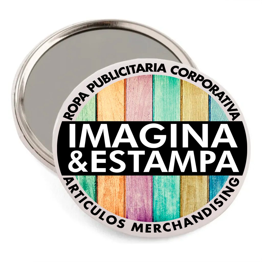 Chapita Personalizada 56 mm con Espejo