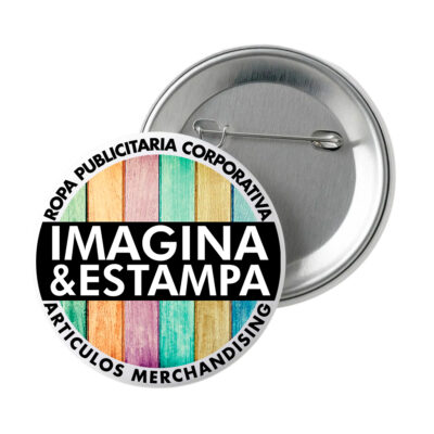 Chapita Personalizada 56 mm con Gancho