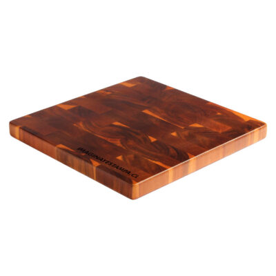Tabla Cuadrada Acacia con Piezas Integradas